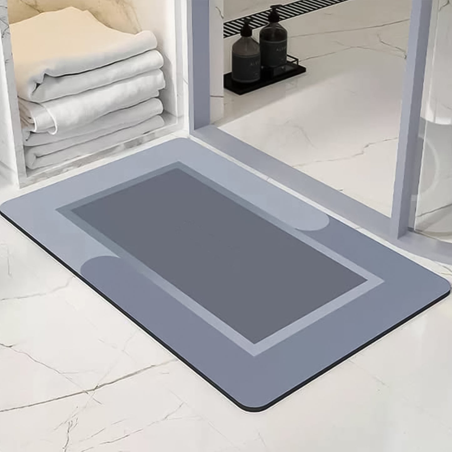 Super-absorbent Quick-dry Bathroom Floor Mat - (1 Pc 80x50 Cm)