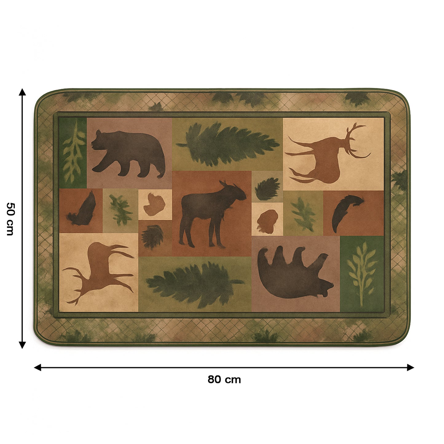 Premium Soft Anti-slip Floor Mat - (1 Pc 80x50 Cm)