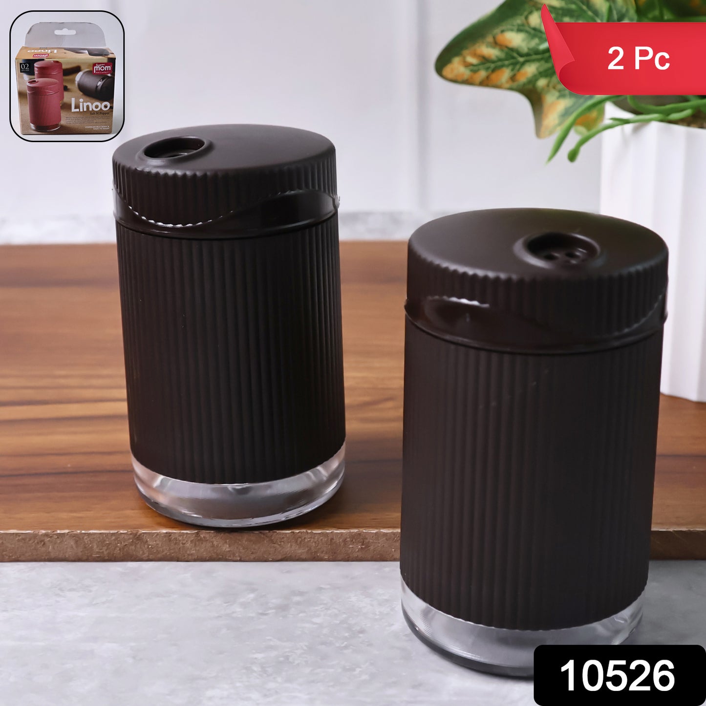 Supermom Linoo Salt Pepper Dispenser Set (2 Pc)