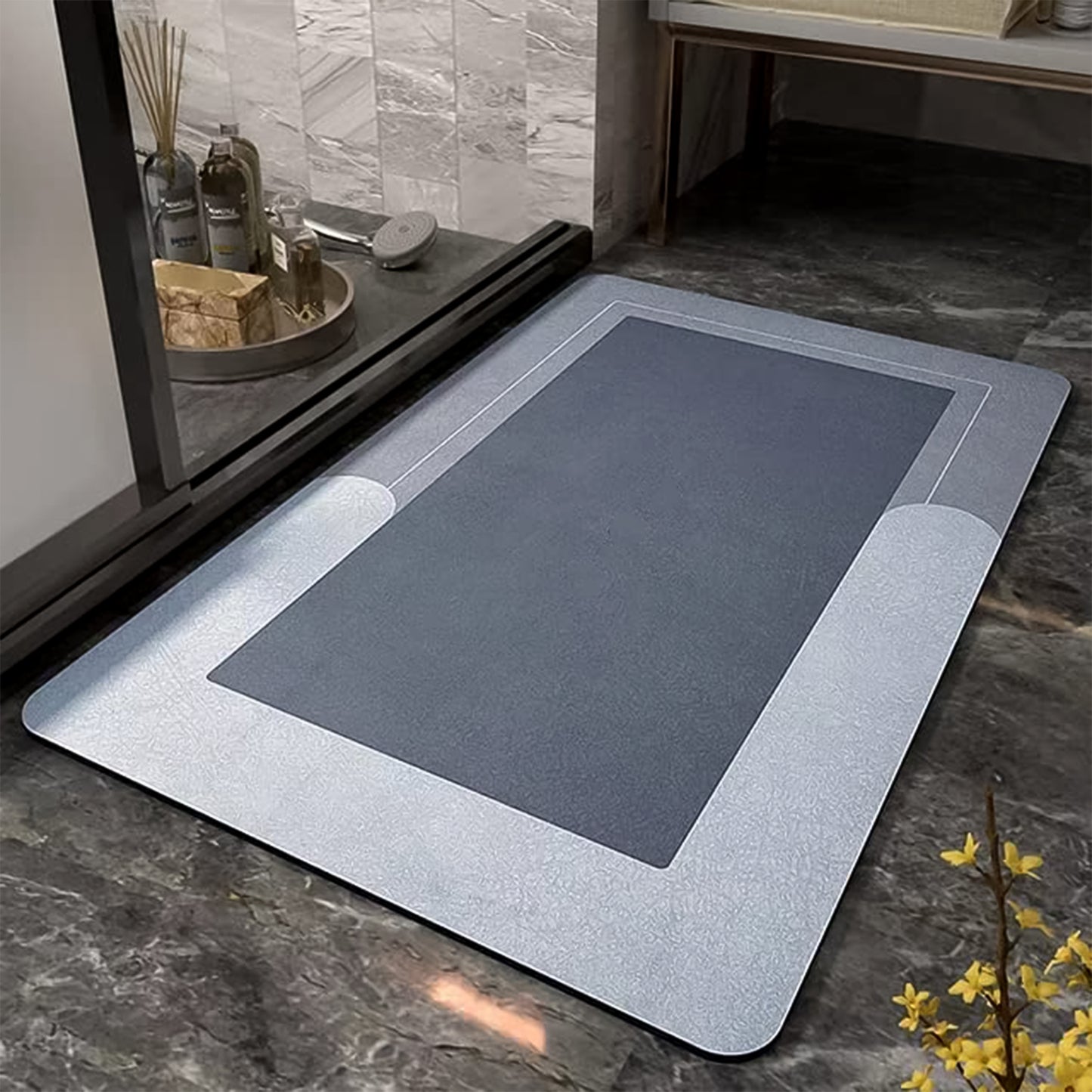 Super-absorbent Quick-dry Bathroom Floor Mat - (1 Pc 80x50 Cm)